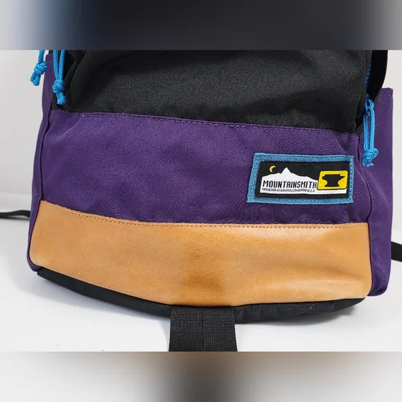 Mountain Smith Black and Purple Backpack with Blue Accents - Picture 3 of 15